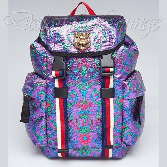 gucci brocade backpack
